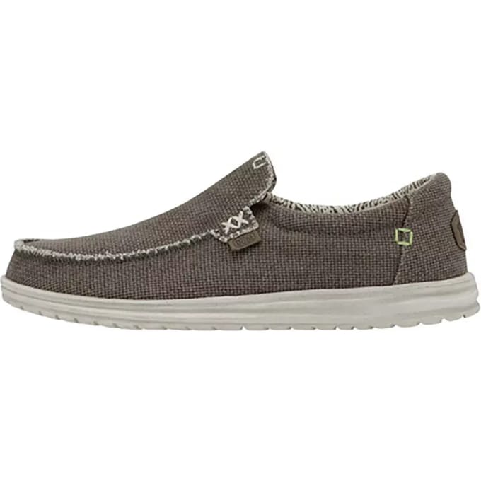 HEYDUDE Mikka Braided Instappers groen Canvas - Maat 43