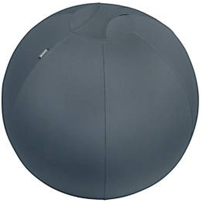Leitz Ergo Cosy Actieve Ergonomische Zitbal -  Inclusief Handpomp - Fluweel Grijs