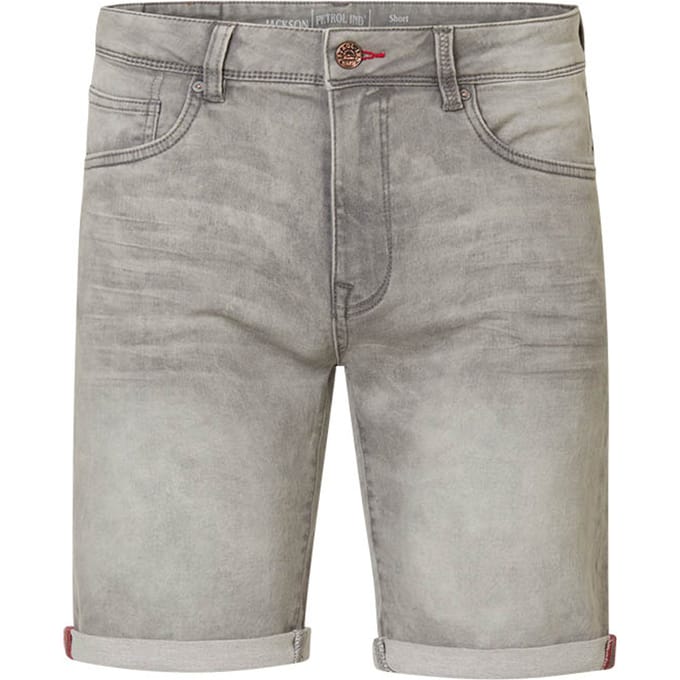 Petrol Industries - Heren Jackson Denim Short - Grijs