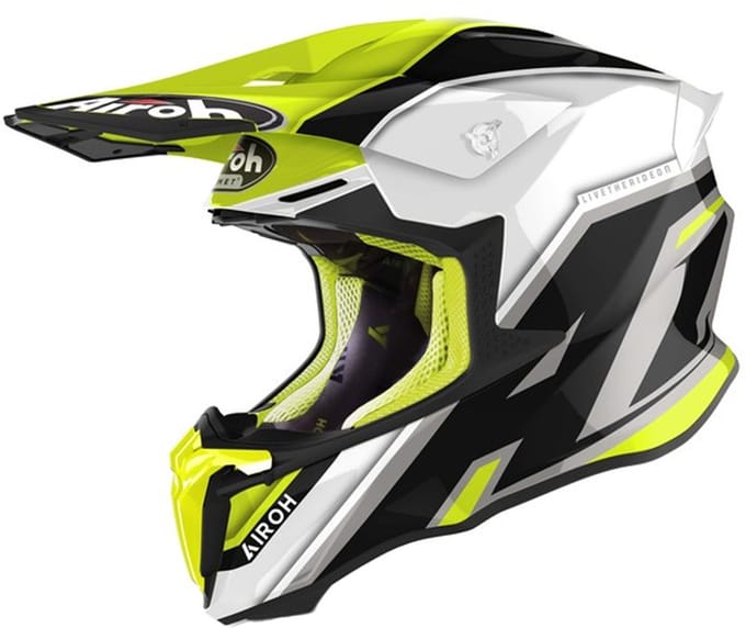 Airoh Twist 2.0 Shaken Geel Offroad helm - Helm