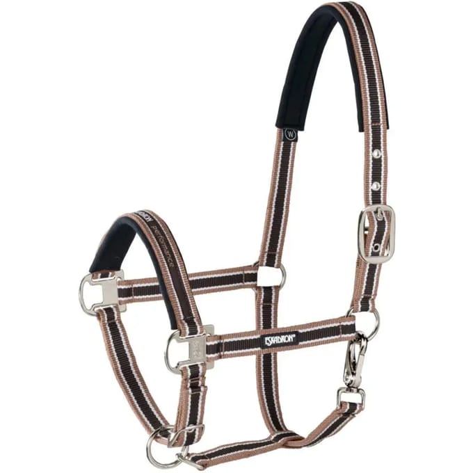 Eskadron Headcollar Pin Buckle Cob Hazelnut-Creme