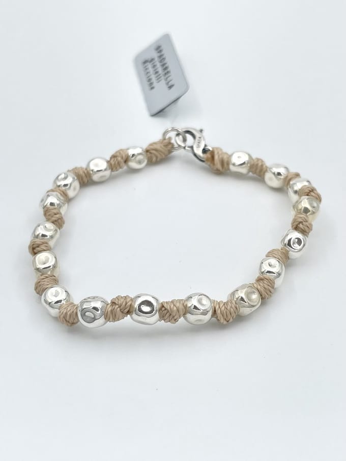Spadarella Gioielli - SPBR349- Armband - 925 Zilver - 6mm - Sand 265 - 17 Cm