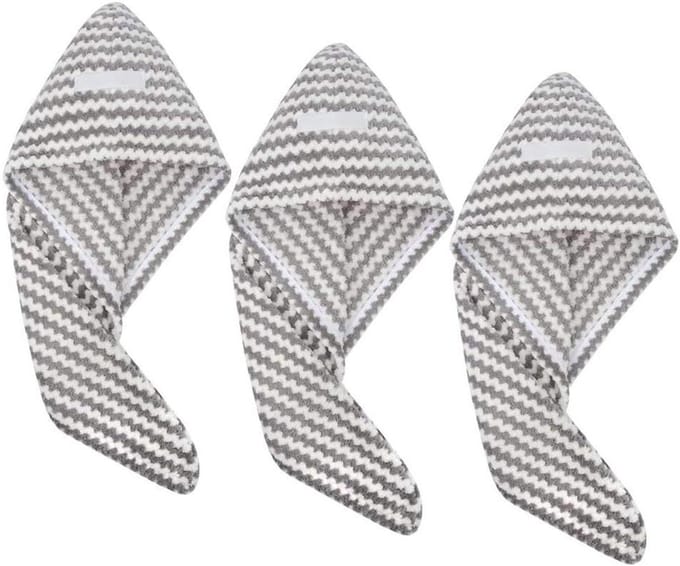 Douch Douchemuts - Haardroger Handdoek - Haar Drogen - Super Absorberend - 25x65cm - Grijs