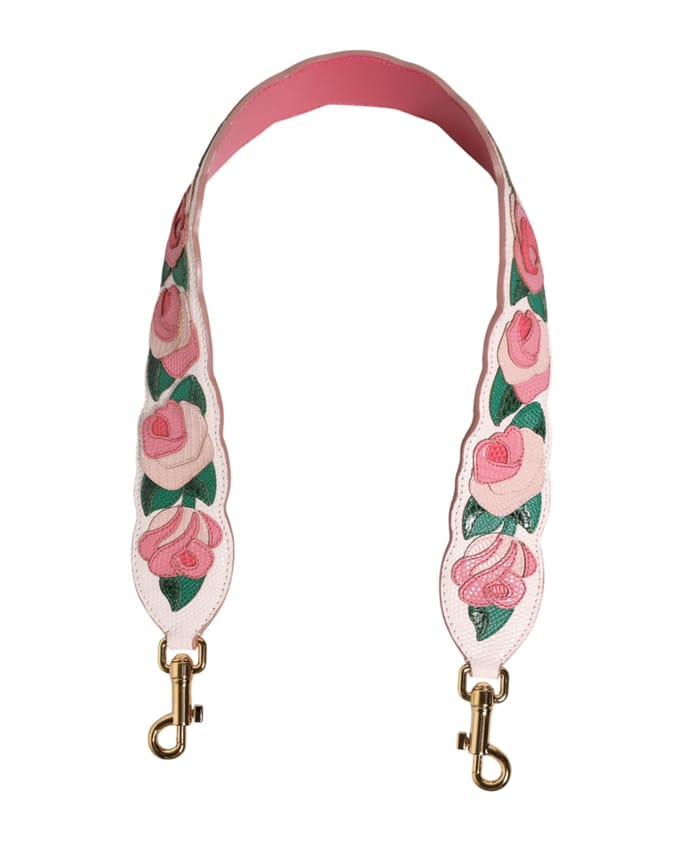 Dolce & Gabbana Schoudertas Accessoire van Wit Bloemend Kalfshuid