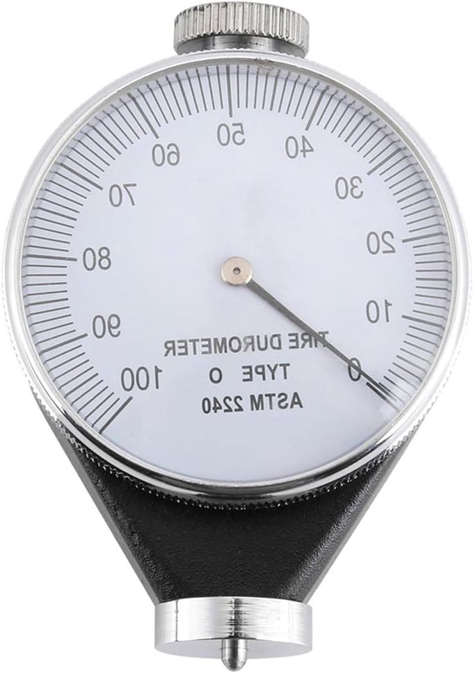 Hardheidsmeter Rubber - Durometer Tester - Materiaal Testen - Type A O D - 0-100 Ha - Zilver