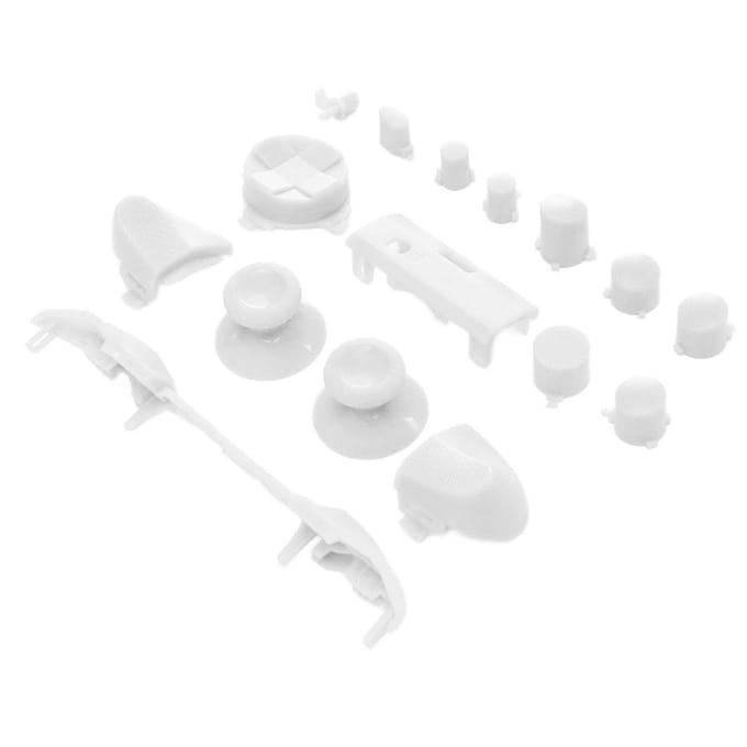 Ensemble Complet de Boutons de Manette de Jeu Poignées de Remplacement Kits d'Accessoires pour Xbox Series X blanc