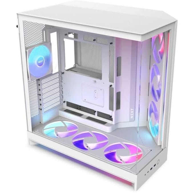 NZXT H9 Flow (2025) - All White - Case - Miditower - Wit