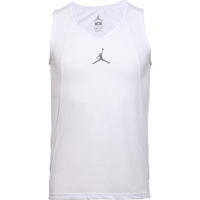 Maillot de Basketball Jordan Flight Homme Blanc S