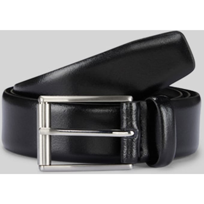 strellson Leren riem Men's Belt W100 Black zwart