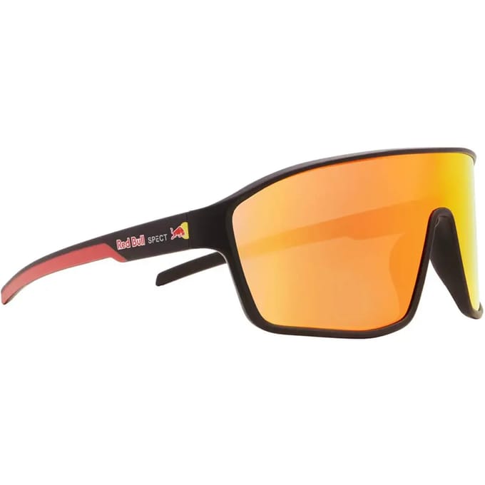 Spect Red Bull Daft Sunglasses Soft Black/Red w Brown Red Mirror lens