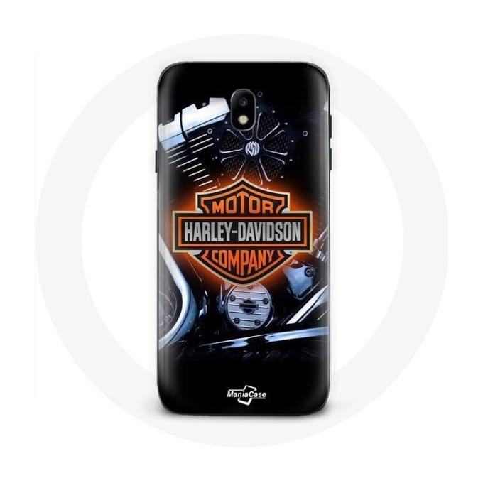 Coque - Harley Davidson - Samsung Galaxy J3 2017 - Souple - Noir - Logo Compagnie automobile