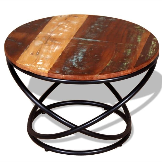 vidaXL - Salontafel - 60x60x40 - cm - massief - gerecycled - hout