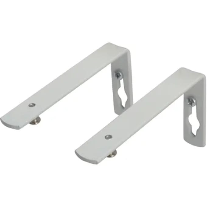 Sencys - Wandsteun - Profielrail - Wit - 100 Mm - 2 Stuks