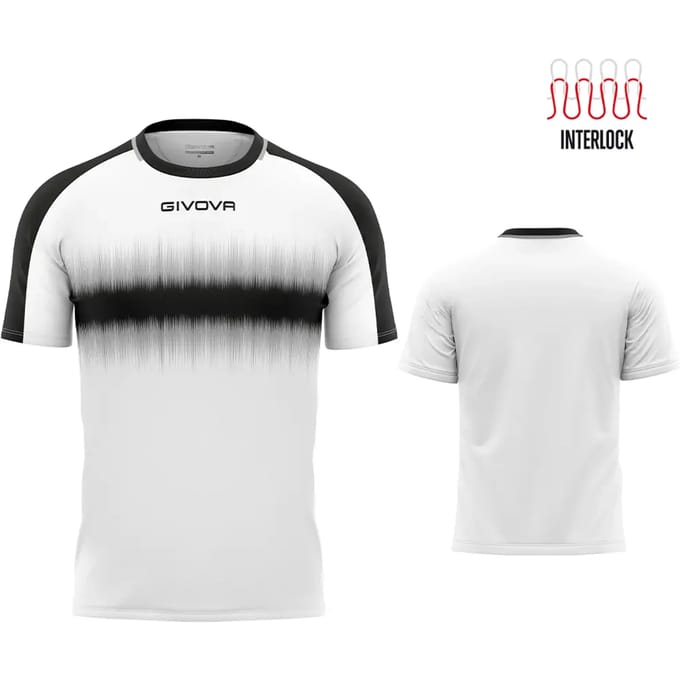 Sportshirt Givova Radio Zwart-wit Wit - M