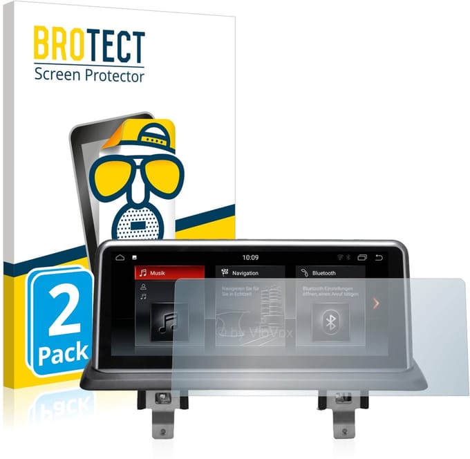 BROTECT - Screenprotector voor BMW 1 E88 2004-2013 VioVox 8251 10.25" - Folie Beschermfolie matte 2 Stuks