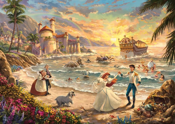 Schmidt Disney puzzel De Kleine Zeemeermin 1000 stukjes - legpuzzel.