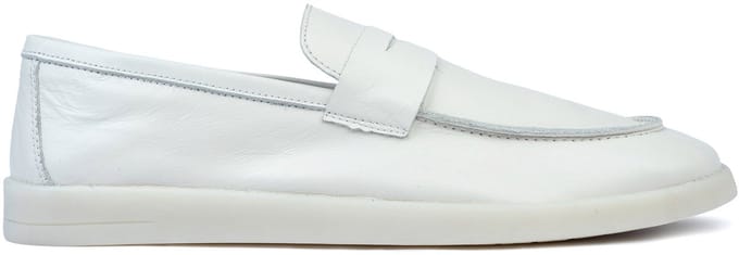 Omnio milan loafers heren off-white leer