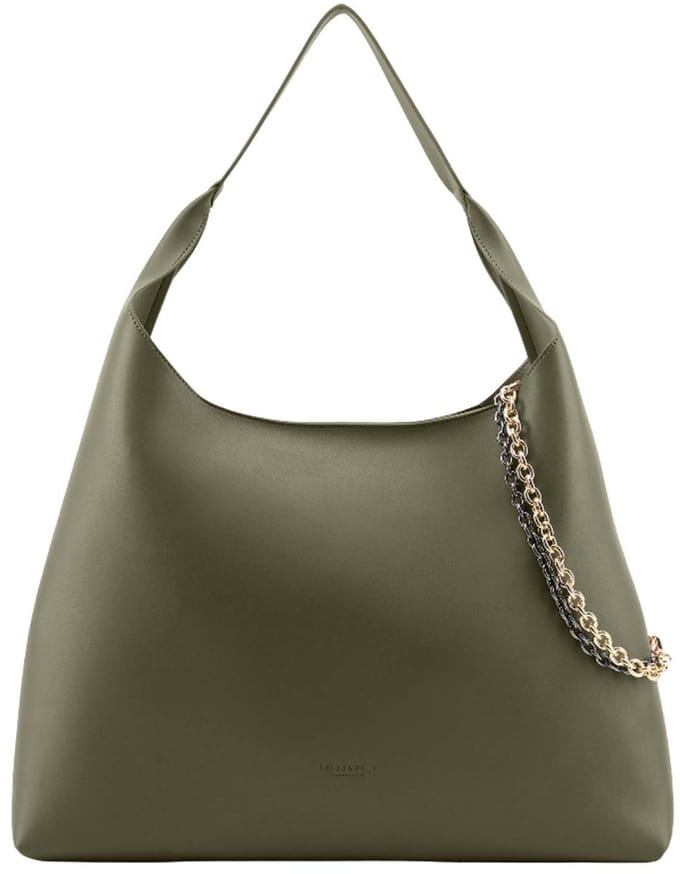 SEIDENFELT MANUFAKTUR schoudertas Lainio Hobo Bag Khaki kaki