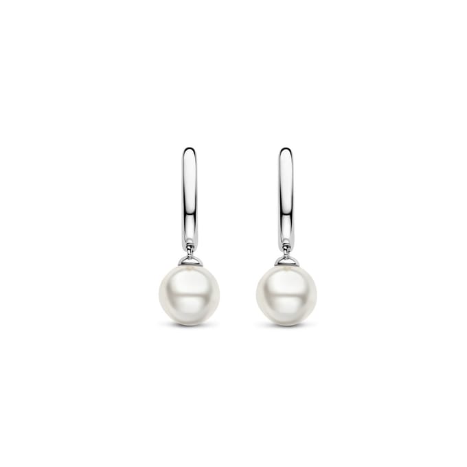 TI SENTO Dames Oorbellen - 925 zilver - Wit parel - 7939PW