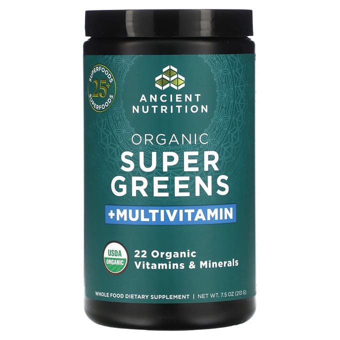 Ancient Nutrition, Protéine de Bouillon d'Os Biologique, Nitro Betterave, 17,3 oz (490g)