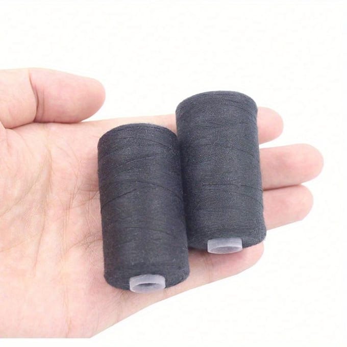 500M Naaigaren Polyester Garen Zwart Wit Sterk Naaigaren Naaispoelen Polyester voor Handmachine Black+White veelkleurig