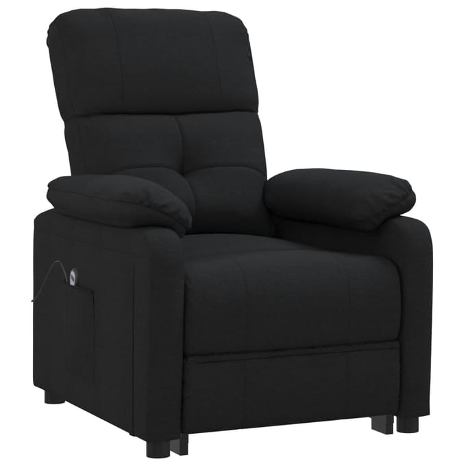 vidaXL - Fauteuil - verstelbaar - elektrisch - stof - zwart