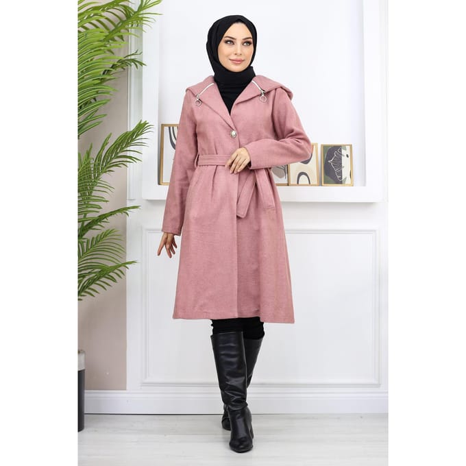 Capuchon Kasjmier Jas Oud roze