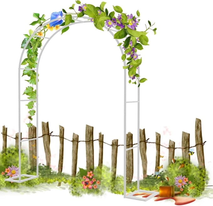 Klimboog Tuin - Decoratie Boog - Bruiloft Decoratie - Stevig IJzer Frame - 2 Meter Hoog