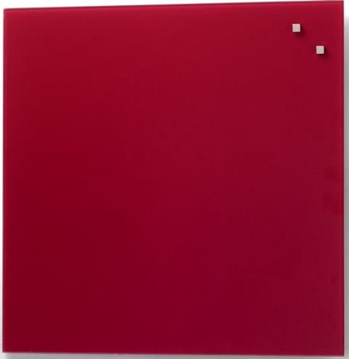 NAGA  Glassboard 45x45cm Rood