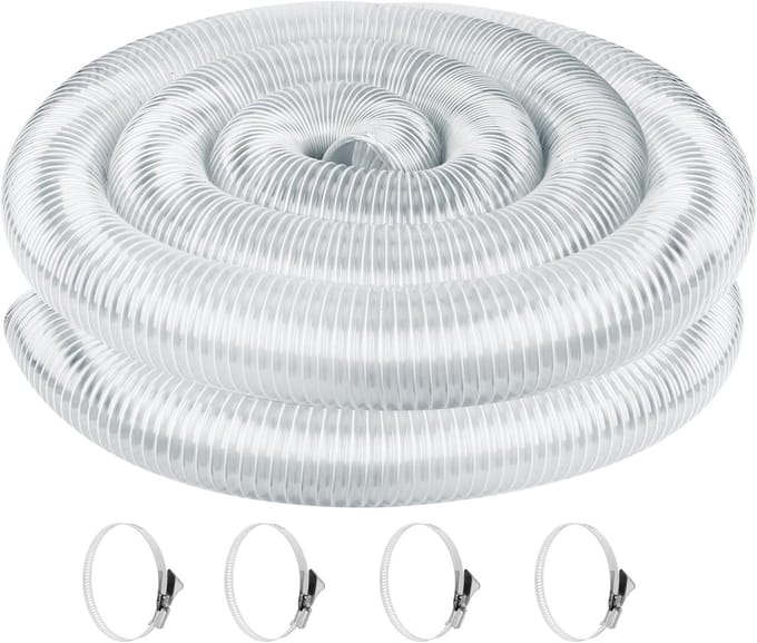 Flexibele Afzuigslang PVC 63mm x 3 Meter voor Werkplaatsstofzuiger
