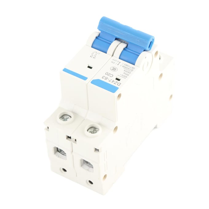 DZ47?Mini-disjoncteur 63 2 P 400 VCA(20A)