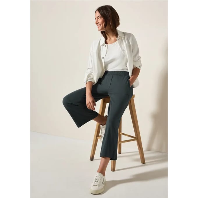 7/8 Wide Legs jersey broek