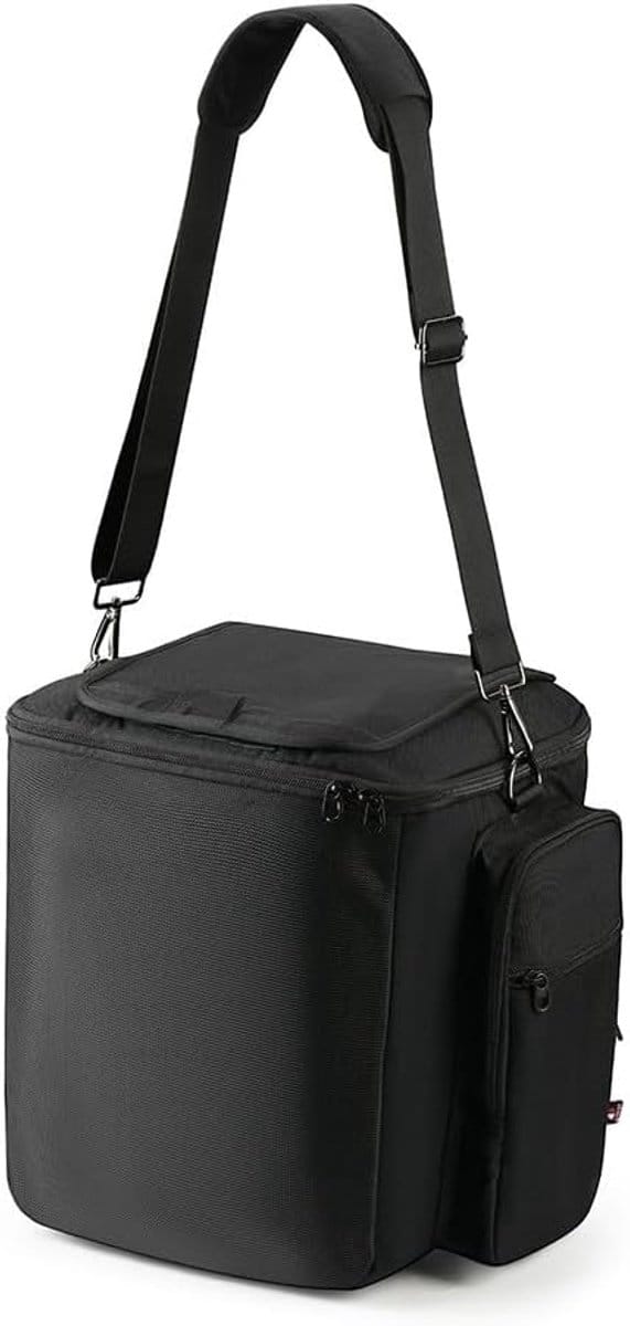 Draagbare Luidspreker Tas - Opbergtas Microfoon - Feest Muziek - Speciaal Microfoon Compartiment - 26.5x25.5x31.5cm - Zwart