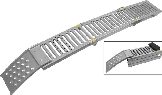 BTP - Set oprijplaat - Staal - Opvouwbaar - 3delig - 1800 mm.200kg.