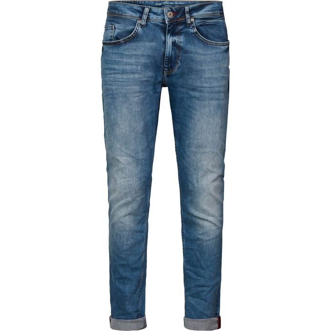 Petrol Industries - Heren Russel Regular Tapered Fit Jeans  - Blauw