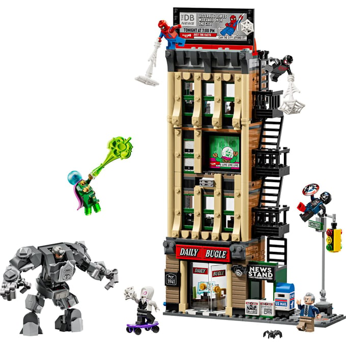 LEGO 76342 Super Heroes Marvel Spider-Man vs.  Mysterio: de Daily Bugle