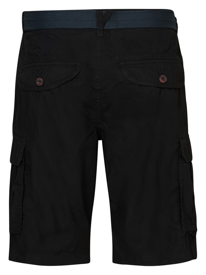 Petrol Industries - Heren Cargoshort met riem - Zwart - Maat S