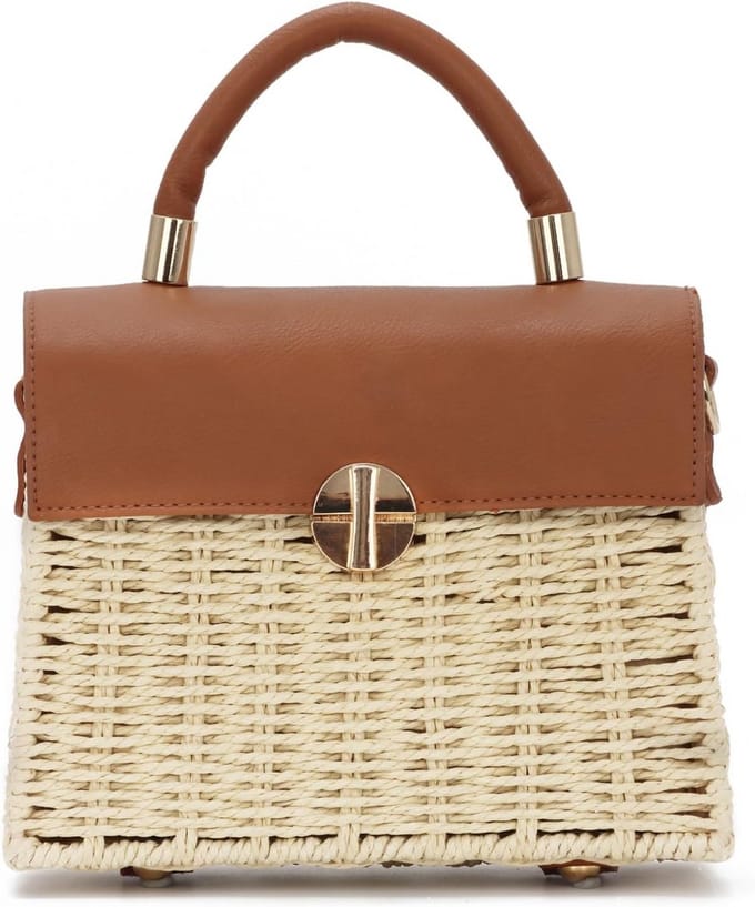 Dames Strooien Schoudertas Zomer Strandtas Gevlochten Shopper