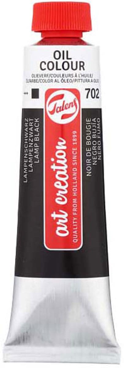 Olieverf tube Lampenzwart 40ml voor kunstenaars schilderen.