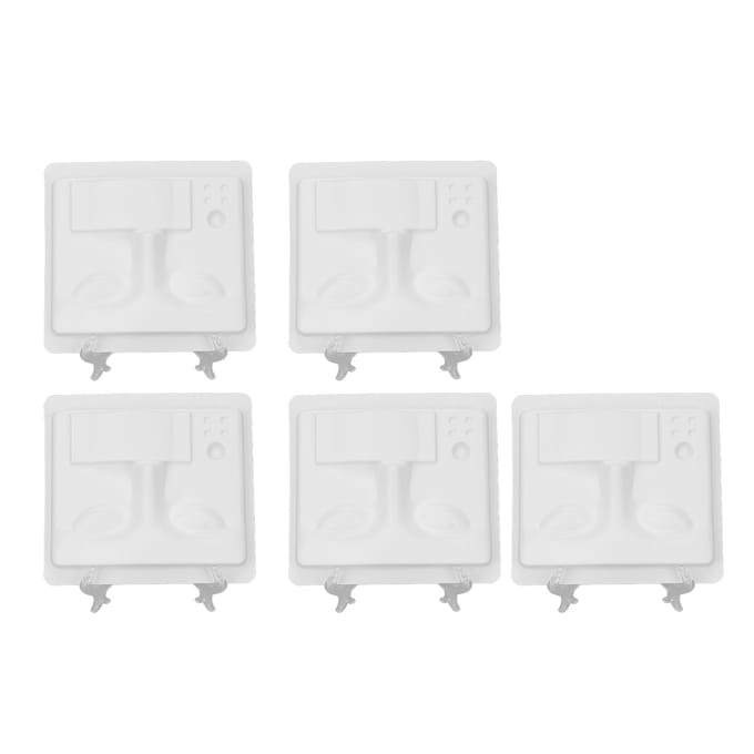 Wimperextensie Kit Wimperextensie Oefenplateau 5 Houders voor Wimperextensies white