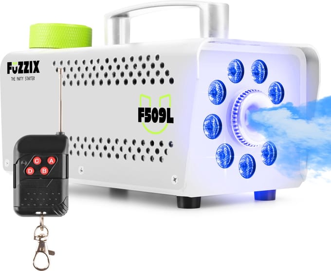 Fuzzix Rookmachine F509L - Met ingebouwd lichteffect en afstandsbediening