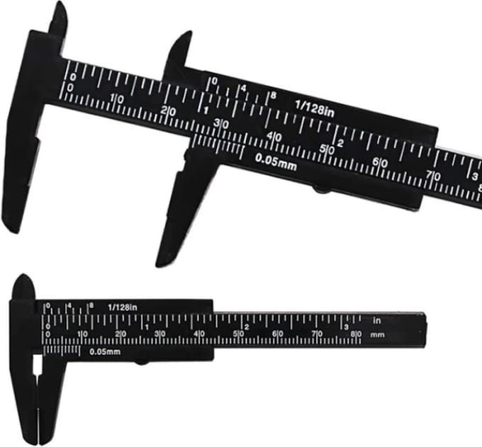 Finnacle - Mini Schuifmaat - 80 mm - Zwart - Perfect voor precisiewerk!