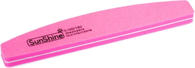 Cosmetics Zone Sunshine Wasbare en Desinfecteerbare Polijst Nagelvijl Boot 100/180