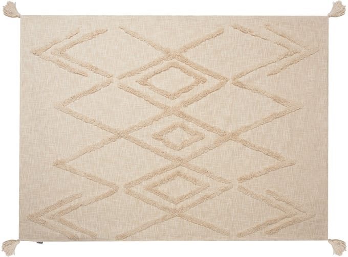 MORBI - Plaid - Beige - 130 x 180 cm - Katoen