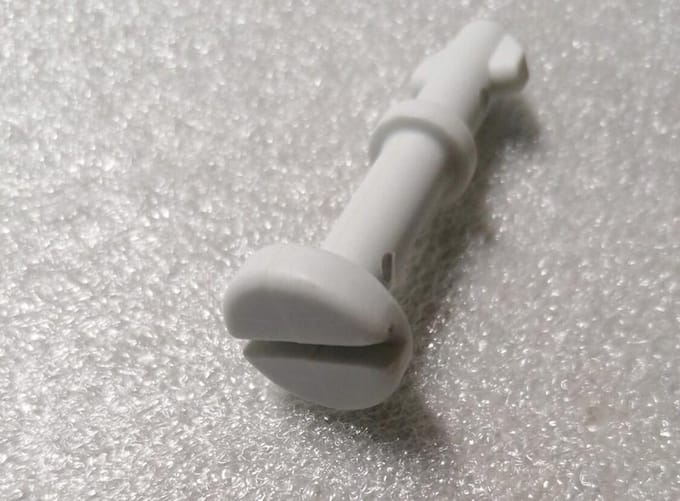 Honda camino button voor de zijkappen / wit