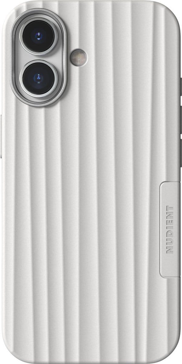 Nudient Bold MagSafe Case geschikt voor Apple iPhone 17 Chalk - Wit