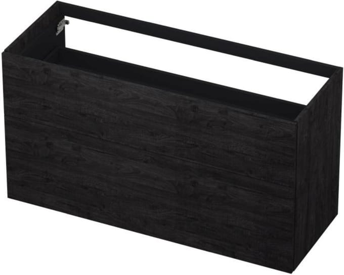 INK - Onderkast 2 Laden Push To Open 65cm Hout Decor - 1200x450x650 Mm - Houtskool Eiken
