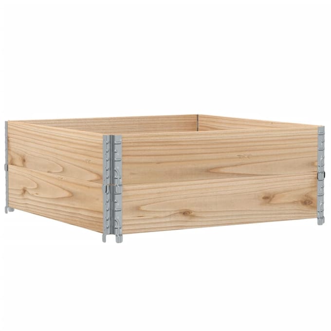 vidaXL - Plantenbak - 100x100 - cm - massief - grenenhout
