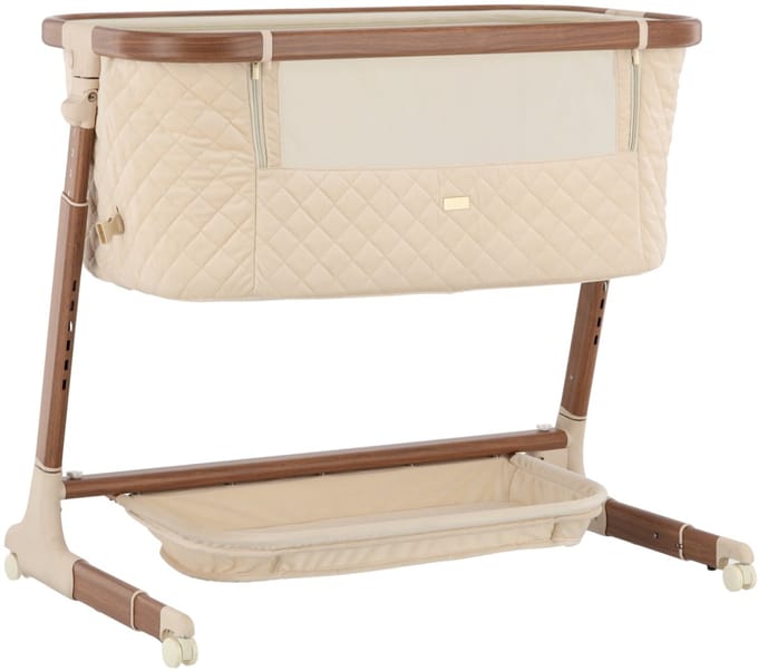 Qute Q-Wiggle Electric Co-Sleeper Cream - Hazel