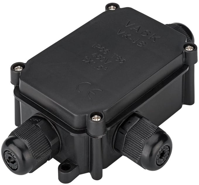 Goobay IP66 beschermkast voor luster terminals PG9, safebox voor veilige aansluiting van 3 x kabels binnen, buiten en in vochtige ruimten